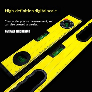 Règle miniature de chantier en alliage d'aluminium de haute précision (0,01 mm) avec échelle et fonction de niveau magnétique puissant - Product Image 3