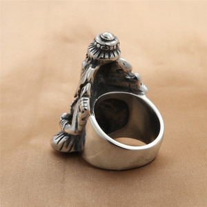 yunnique Men's Silver Elephant <b>Ring</b> <b>Titanium</b> Steel Animal Shape Retro Punk Jewelry Gift Occasion Fashion <b>Rings</b> - Product Image 2
