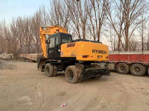 Excavadora Hyundai 210W-7 usada directa de Corea, excavadora de ruedas de 21 toneladas, componentes de núcleo de buena calidad, incluye Motor de bomba PLC - Product Image 6