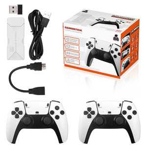 คอนโทรลเลอร์เกมสติ๊ก เกมแพดไร้สาย 2.4G แบบ DualShock สำหรับทีวี พีซี พีเอสพี เกมย้อนยุค - Product Image 1