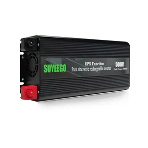 Suyeego Ups Omvormers 12V 220V 500W 1000 W Pure Sinus 1000 Watt 1kw 2000W 2kw Omvormer Met Ac Oplader Fabriek Prijs