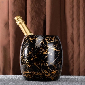 Tamburo in vita Hotel di lusso doratura oro bianco <span class=keywords><strong>nero</strong></span> 3,6l ispessimento 201 <span class=keywords><strong>secchiello</strong></span> per ghiaccio in acciaio inox per Champagne vino rosso - Product Image 4