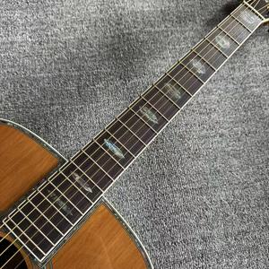 Guitarra Acústica Profesional D45 4/4 de 40 Pulgadas, Madera de Pino Sólida, 6 Cuerdas de Acero, Acabado Brillante, 20 Trastes, Sin Estuche - Product Image 3