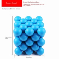 Modelo de Estructura Molecular de Metal y Cristal ZhuiHuiNiao 23 para Preparatoria, Bachillerato y Universidad, con Bolas y Barras Atómicas Grandes
