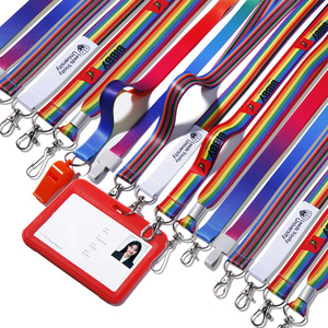 Customized Promotional Blank Wrist Lanyard Id Card Holder Keychain Nylon Anime Mobile Phone Polyester Lanyards With Logo Custom