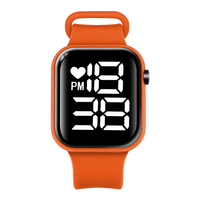 Harga Pabrik Y1 Putih Persegi Plastik 30mm Layar LED Berkualitas Tinggi Murah Gelang Olahraga Jam Tangan Digital Elektronik
