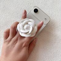Support de téléphone magnétique en cuir 3D en forme de fleur, support de table magnétique, support de téléphone magnétique, très vendu