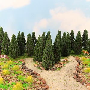 S8532 Model Railway Train Layout di 8 centimetri HO <span class=keywords><strong>OO</strong></span> Scala 1:87 Modello di Albero di Pino Verde Artificiale - Product Image 5