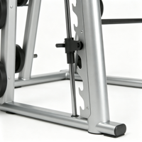 Machine Smith Commerciale Réglable en Acier, Équipement d'Entraînement Multifonctionnel pour Haltères, Idéal pour la Musculation en Salle de Sport