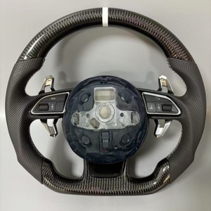 <span class=keywords><strong>Volante</strong></span> de cuero de fibra de carbono RS Volant Lenkrad personalizado para <span class=keywords><strong>Audi</strong></span> A3 <span class=keywords><strong>A4</strong></span> B7 A6 C7 R8 RS3 A7 RS5 RS6 A8 Q5 Q8 - Product Image 3