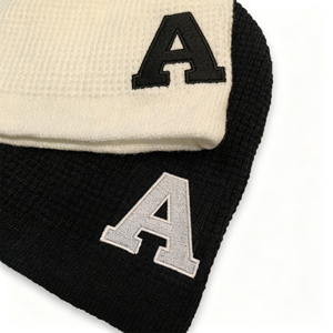 Factory Custom Thermal Good Elasticity Acrylic Flat Embroidery Logo Waffle Knitted Beanie Skull <strong>Cap</strong> for <strong>Winter</strong> Outdoor Using - Product Image 2