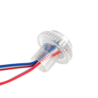 Aidisen DC12V 0.72W RGB Lámpara Digital LED de Píxeles Programable para Parques Temáticos, Material de PC, Luz Puntual de 24mm