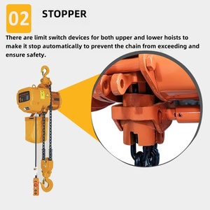 1/2/3/5/10ton Palăng xích điện chạy Palăng di động với xe đẩy nâng máy công cụ nâng - Product Image 3