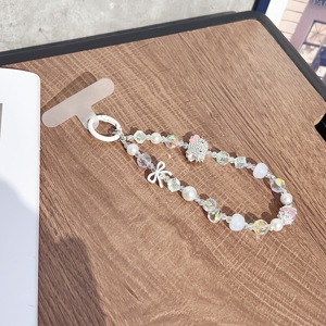 Handmade Dễ Thương <span class=keywords><strong>Hello</strong></span> <span class=keywords><strong>Kitty</strong></span> Điện Thoại Quyến Rũ Chuỗi Dây Buộc An Toàn Trường Hợp Tùy Chỉnh Dây Buộc Dây Đeo Cổ Tay Với Đính Cườm Vòng Tay Keychain - Product Image 5