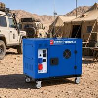 Générateur Diesel Silencieux 8kW, Puissance Maximale 9kW, Monophasé/Trifasé, Puissance Égale, Portable, Insonorisé, Groupe Électrogène d'Urgence pour Diverses Applications