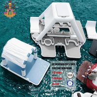 Île flottante gonflable d'extérieur avec auvent, tente flottante, camping, yacht, piscine, lac, flotteur aquatique, divertissement