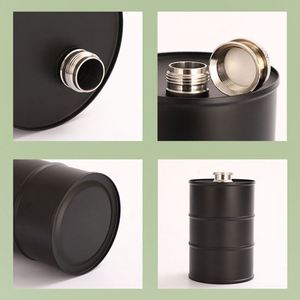 Pot à vin créatif en acier inoxydable personnalisé avec logo, pot à vin cylindrique, vente chaude, grande capacité, fût à essence, fût à vin - Product Image 5