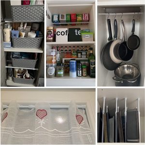 Tirai desain sederhana, Aksesori dekorasi rumah pedesaan, tanpa bor memperluas batang tirai dalam besi cor untuk Kamar Tidur & dapur - Product Image 2