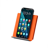Support de téléphone portable pliable en silicone flexible, support de tablette antidérapant en silicone pour bureau, pour voyage, pour la maison