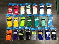 Chaussettes de football grande taille pas cher Chaussettes de football colorées respirantes pour hommes adultes