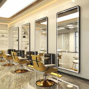 <span class=keywords><strong>Espejo</strong></span> de Pared para Salón de Belleza, Estilo Moderno, <span class=keywords><strong>con</strong></span> Luces LED, <span class=keywords><strong>Espejo</strong></span> para Peluquería, Superventas - Product Image 2