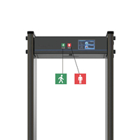 Detector de Metales Inteligente Hawkeys con Pantalla de 7 Pulgadas y 33 Zonas, Estación de Detección de Contrabandos, Alarma de Luz y Sonido Dual