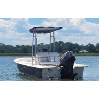 Dolphin Pro Economic Boat T Top con dosel negro extraíble Aluminio Heavy Duty t-top Ajuste para barcos pequeños a medianos