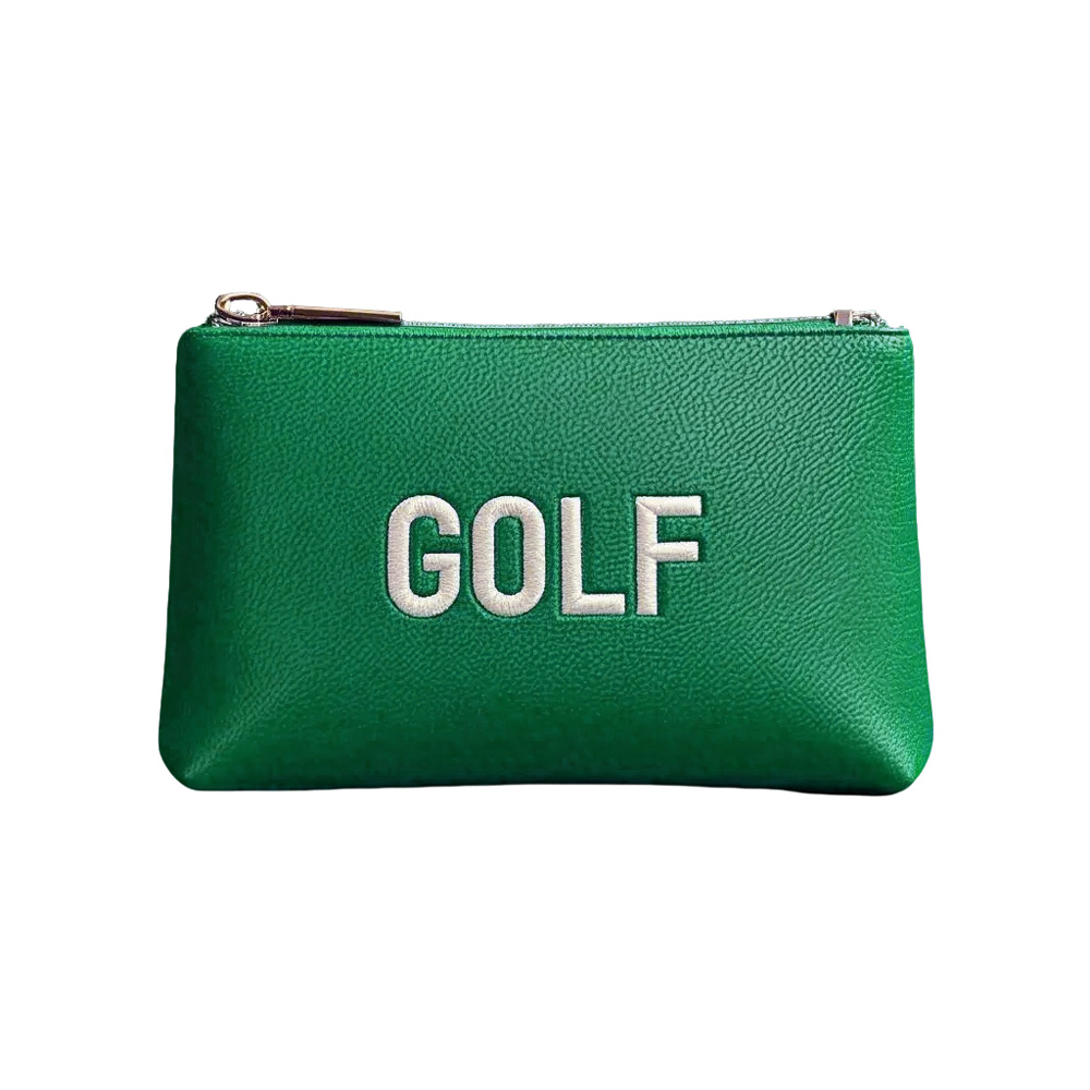 Custom PU Leather Golf Accessories Bag Royal Blue Valuables Pouch