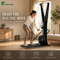 Machine à ski professionnelle en aluminium de qualité supérieure pour la vente en gros - Pliable, 1 à 10 niveaux de résistance et réglage de la vitesse pour la salle de sport et le fitness