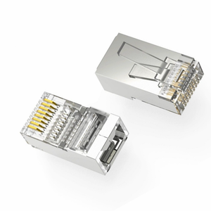 Módulo Ethernet Rj 45 Socket 8P8C <span class=keywords><strong>Cat</strong></span> <span class=keywords><strong>6</strong></span> <span class=keywords><strong>Amp</strong></span> 23AWG Paso a través del conector UTP RJ45 con carcasa de PC para aplicaciones de energía - Product Image 4