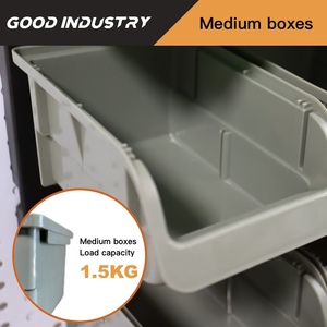 Estante de Almacenamiento de Piezas para Taller GD, Montado en Pared, Desmontable, con Compartimentos de Plástico PP para Tornillos de Precisión - Product Image 6