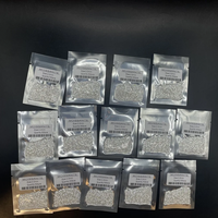 Moissanite en vrac en gros 0,8-3 mm DEF VVS taille brillant, pierres précieuses incolores blanc pur pour sertissage micro-pavé et fabrication de bijoux