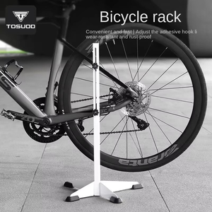 Estante de estacionamiento de <span class=keywords><strong>bicicleta</strong></span> Vertical TOSUOD, estante de mantenimiento interior para <span class=keywords><strong>bicicleta</strong></span> de carretera con soporte de pie para <span class=keywords><strong>bicicleta</strong></span> de <span class=keywords><strong>montaña</strong></span> - Product Image 2