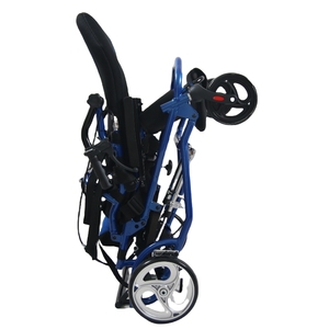 Silla de ruedas para parálisis cerebral ajustable <span class=keywords><strong>manual</strong></span> que ahorra espacio con mecanismo de plegado fácil - Product Image 3