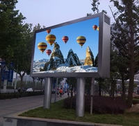 Afficheur LED couleur pleine gamme de 1 x 2 mètres, classé IP65, avec animation, pour la publicité extérieure et l'utilisation en magasin de détail, écran LED SMD P8