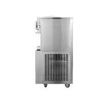 Machine à glace molle commerciale en acier inoxydable 5 saveurs avec roues, grande machine à glace mobile avec trémie de 21 L