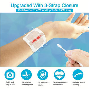 Bandes adhésives chirurgicales Zip Stitch Sutures Butterfly pour la réparation des lésions et la fermeture d'urgence des plaies - Product Image 2