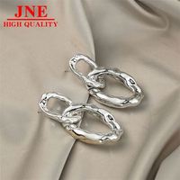 Boucles d'oreilles géométriques irrégulières, style liquide froid, personnalité noble, élégantes, pour femme adulte, tendance, cool, haut de gamme