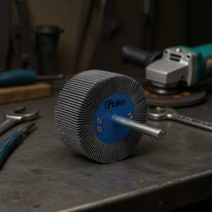 Ttake Abrasive Cloth Flap <b>Wheel</b> 30x30 Mm 6 Mm Shaft 80 Grit For <b>Grinding</b> - Product Image 3