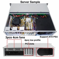 Metalfish — boîtier de serveur en aluminium 2U, avec 4 connecteurs SATA/SAS combinables en thermo-swappable, châssis minias/SATA