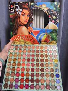 HUDANEW <span class=keywords><strong>2025</strong></span>年新パレット99色アイシャドウパレット長持ちハイピグメントアイシャドウSombra De Ojos - Product Image 6