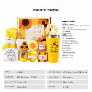 Coffret Cadeau Personnalisé à Motif Marbre, Vente en Gros, Kit de Soins Personnels Crochet avec Plante d'Éveil Émotionnel, Tasse en Verre Marguerite et Ensemble de Bougies Parfumées - Product Image 4