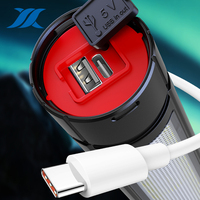 Lampe torche tactique LED rechargeable, lampe de sécurité, lampe de patrouille, lampe de chasse imperméable pour l'extérieur, lampes de poche portables