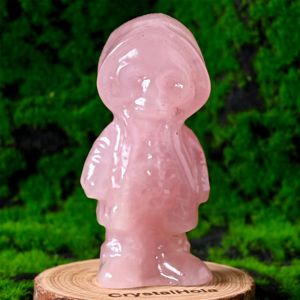 ของขวัญฮาโลวีนลดราคาพิเศษ แกะสลักคริสตัลรูปแจ็คจากหินออบซิเดียนสีดำ งานฝีมือบำบัดทางจิตวิญญาณเพื่อการตกแต่ง - Product Image 5