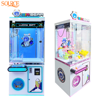 Machine à griffes à monnayeur SOURCE, jeu d'arcade d'intérieur pour enfants et familles, vente en gros, centre de divertissement ludique pour poupées et jouets
