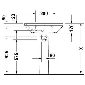 65 cm Monocromo DURASTYLE Lavabo Limpiadores de Electrodomésticos - Product Image 5