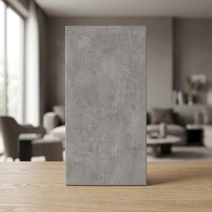 Grey Designer Matt Travertine Look Glazed Porcelain <b>Tiles</b> 600x1200mm Durable Premium Floor Wall <b>Tile</b> - Product Image 3