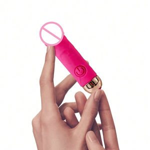 Vagina-Klitoris-Stimulator Weibliches Sexspielzeug Silikon G-Punkt Realistischer Vibrator <span class=keywords><strong>Mini</strong></span>-Vibrator Dildo für Frauen Mädchen - Product Image 1