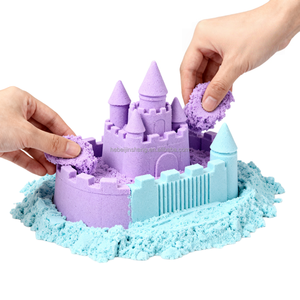 Hete Aanbieding Unisex Kinderen DIY Vormbaar Zand Speelkunst Sets Kleurrijk Zintuiglijk Speelgoed Vergelijkbaar met Playdough Zacht voor het Vormen van Speelzand - Product Image 1