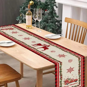 Il corridore e i sottobicchieri di <span class=keywords><strong>Natale</strong></span> scandinavi hanno creato decorazioni minimaliste per la cena delle vacanze per la decorazione della casa invernale di <span class=keywords><strong>Natale</strong></span> Neutr - Product Image 1